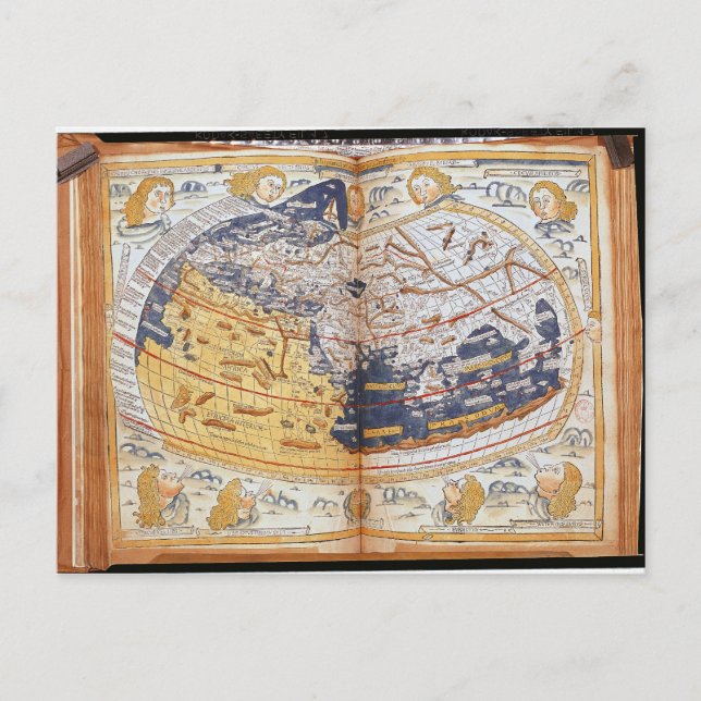 Postal Mapa del mundo, 1486 (Anverso)