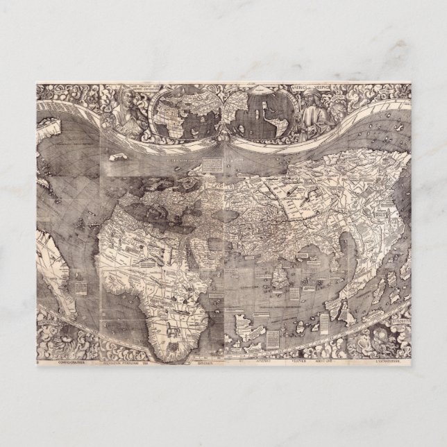 Postal Mapa del mundo | 1507 (Anverso)