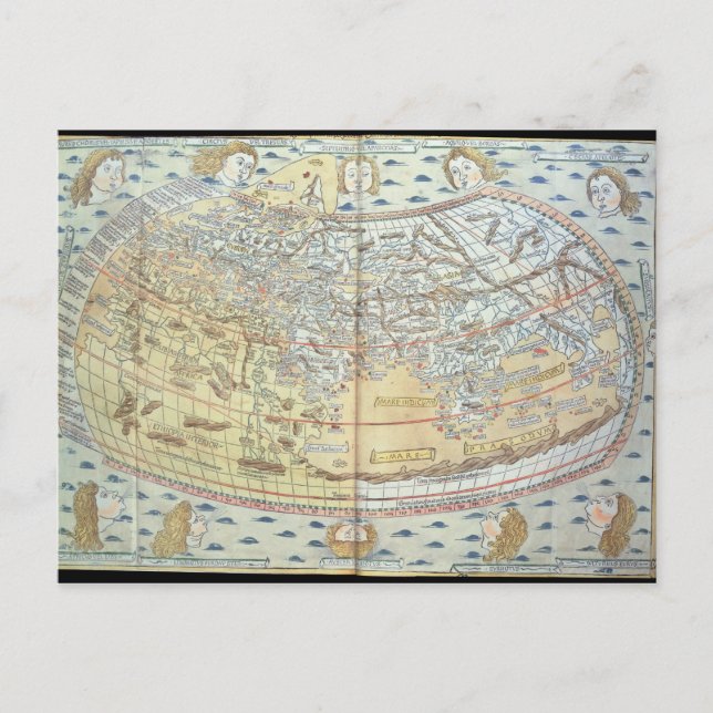 Postal Mapa del mundo 2 (Anverso)