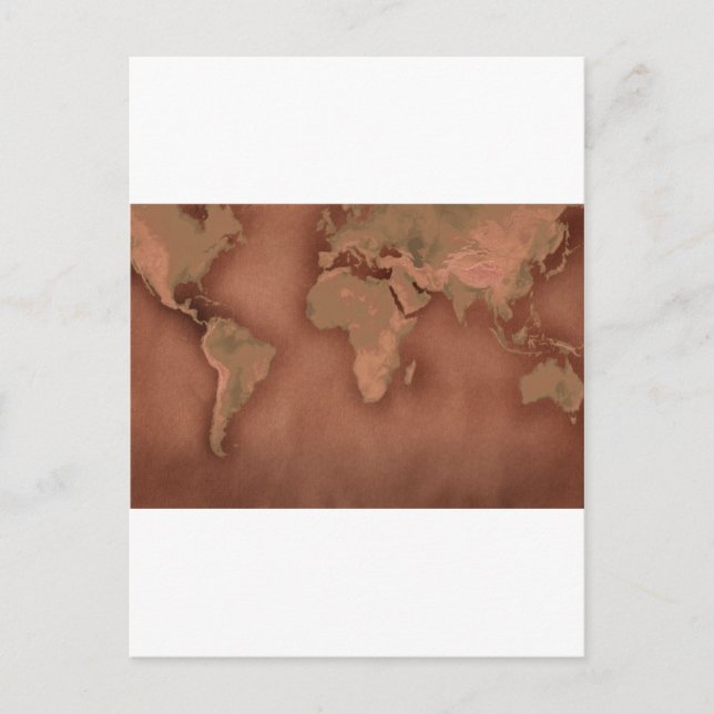 Postal mapa del mundo antiguo (Anverso)