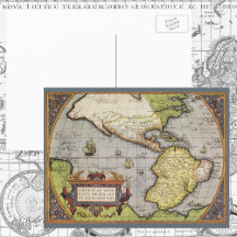 Mapa del Mundo Antiguo de las Américas, 1570
