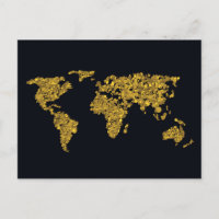 Mapa del mundo del Punto de Oro