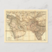 Mapa del Oriente Medio (1885)