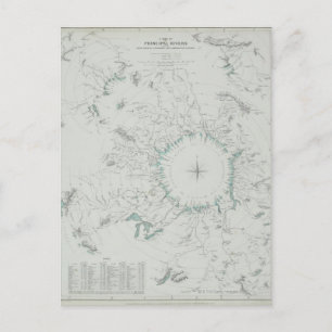 Postal Mapa del Polo Norte