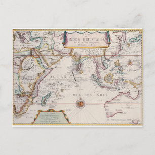 Postal Mapa del sudeste asiático