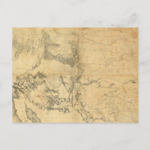 Postal Mapa del Territorio de los Estados Unidos