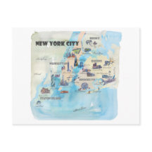 Mapa del Viaje de Nueva York City Manhattan