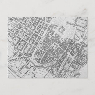 Postal Mapa del vintage de Stuttgart Alemania (1794)