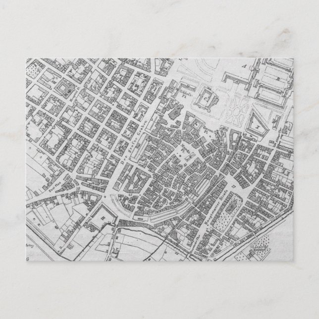 Postal Mapa del vintage de Stuttgart Alemania (1794) (Anverso)