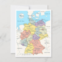 Mapa detallado de Alemania