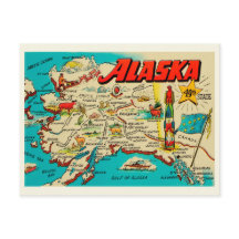 Mapa divertido de Alaska