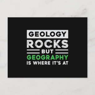 Postal Mapa divertido de profesores de geografía regalo d