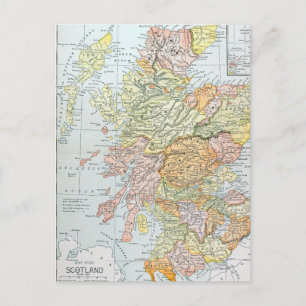POSTAL MAPA: ESCOCIA