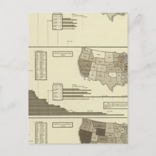 Postal Mapa estadístico de personas sordas, Paupers, Pris