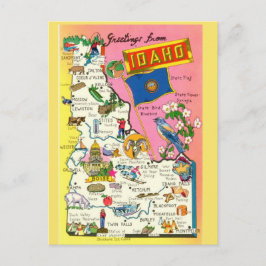 Postal Mapa estatal de Idaho