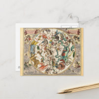 Mapa estelar de estrella celestial del cielo de co