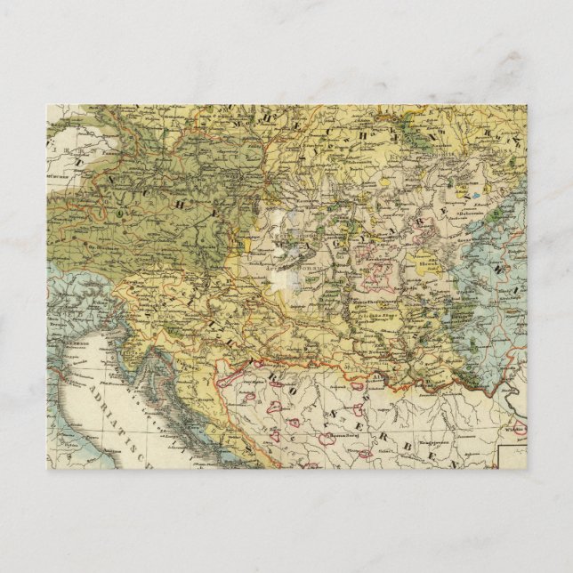 Postal Mapa etnográfico de Europa (Anverso)