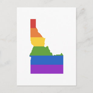 Postal Mapa gay de EEUU   Estado de Idaho