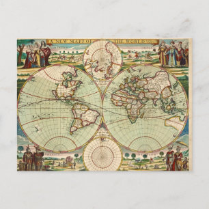 Postal Mapa general de la vieja antigüedad del mundo