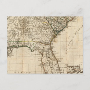 Postal Mapa general de las colonias británicas del sur