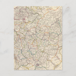 Postal Mapa general de Rusia en Europa