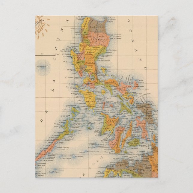 Postal Mapa general no 2 (Anverso)