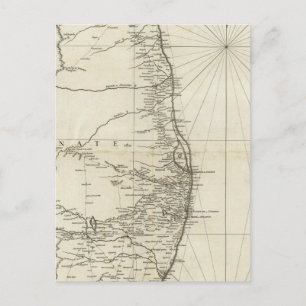 Postal Mapa geográfico de la India