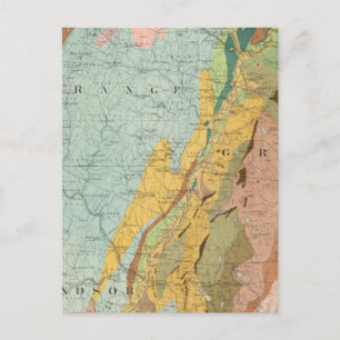 Postal Mapa geológico de New Hampshire 2
