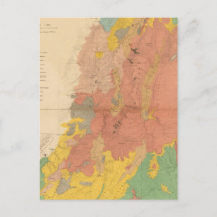 Postal Mapa geológico de Utah