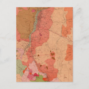 Postal Mapa geológico del distrito de Washoe