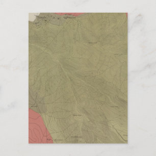 Postal Mapa geológico del distrito del Banco de Azufre