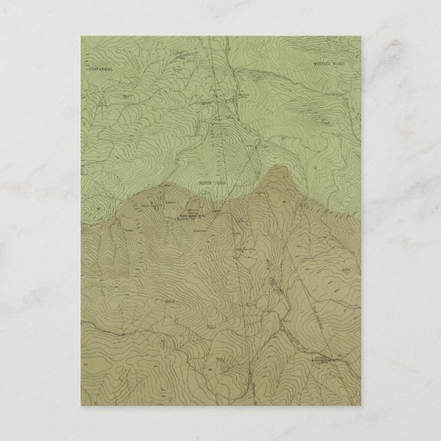 Postal Mapa geológico del nuevo distrito de Idria (Anverso)