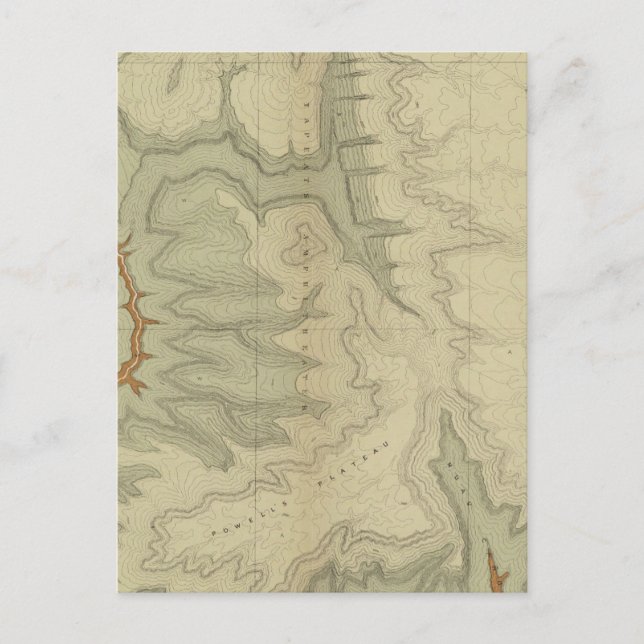 Postal Mapa Geológico Del Sur (Anverso)
