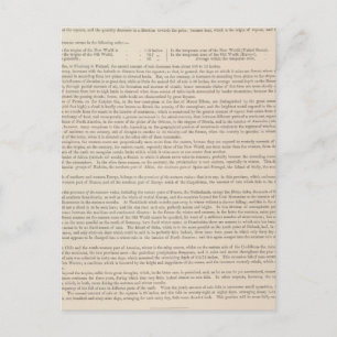 Postal Mapa hietográfico o de lluvia del mundo