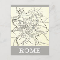 Mapa histórico de la ciudad de Roma