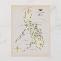 Mapa ilustrado de Luzón mapa de Filipinas