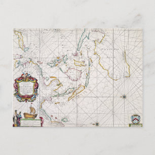 POSTAL MAPA: INDIAS ORIENTALES, 1670