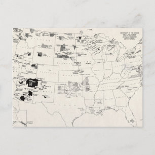 POSTAL MAPA: INDIOS ESTADOUNIDENSES 2