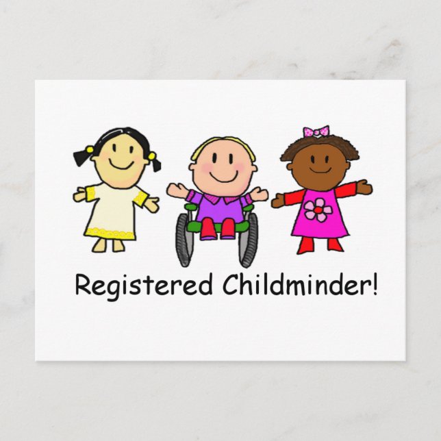 Postal Mapa infantil registrado (Anverso)