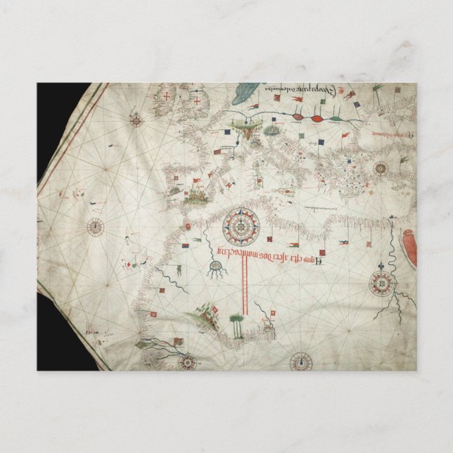 Postal Mapa Jorge Aguiar - 1492 (Anverso)