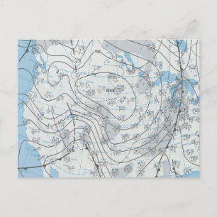 Postal Mapa meteorológico nacional