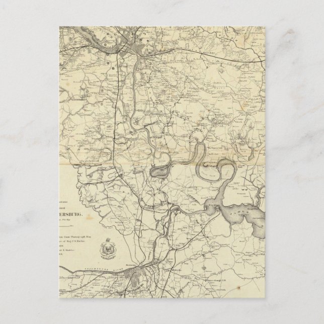 Postal Mapa militar de Estados Unidos (Anverso)