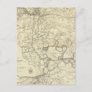 Postal Mapa militar de Estados Unidos