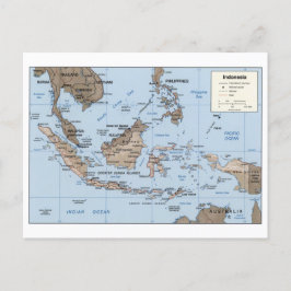 Postal Mapa moderno de Indonesia