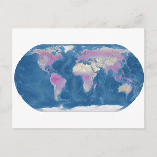 Postal Mapa mundial