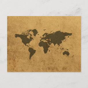 Postal Mapa Mundial
