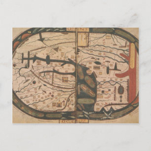 Postal Mapa mundial