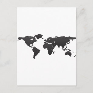 Postal Mapa mundial