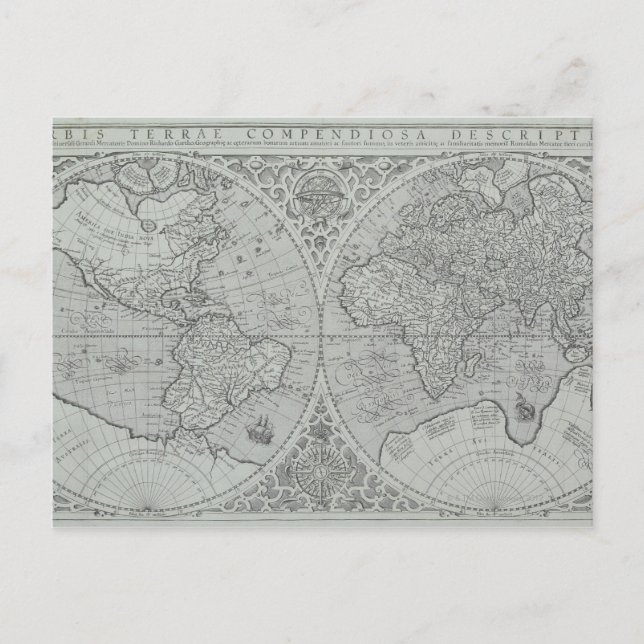 Postal Mapa Mundial 10 (Anverso)