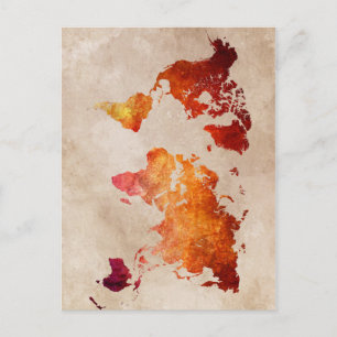 Postal mapa mundial 13